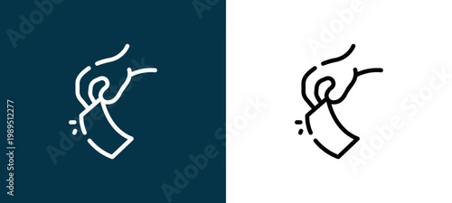 Two-shade outline icon pair in black and white, editable stroke vector illustration for web, mobile apps, UI design, branding, and print from Skincare