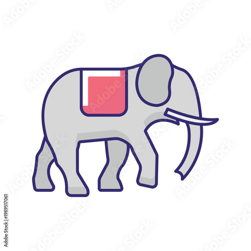 Safari Tour Vector icon which can easily modify or edit