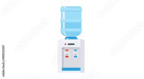 Water cooler dispenser with hot and cold water options for office or home use