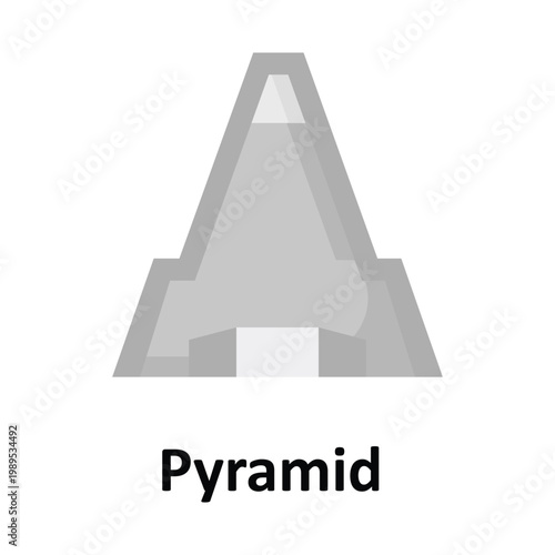 Pyramid  Vector icon which can easily modify or edit