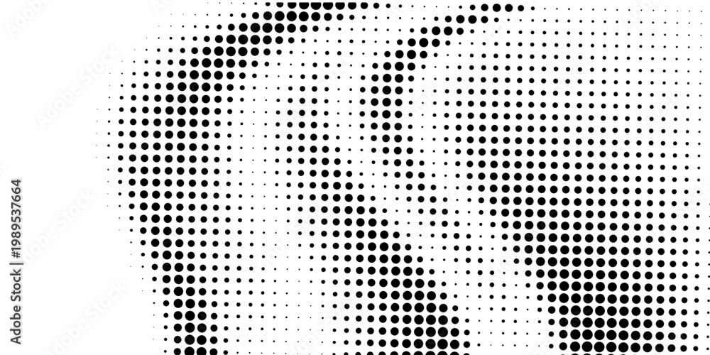 Fototapeta premium Halftone dotted abstract background. Grain gradient texture background with dots. Noise Stipple pointillism pattern. Sand, grain, grunge stipple effect. Abstract texture, vector illustration. modern