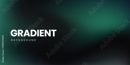 Elegant moody abstract deep green gradient background. Modern backdrop for digital branding, web header, cover, banner or presentation
