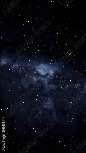 Deep space view of milky way galaxy filled with glowing stars animation background. Deep space cosmic universe concept with glowing stars. Cosmic universe concept representing astronomy.
