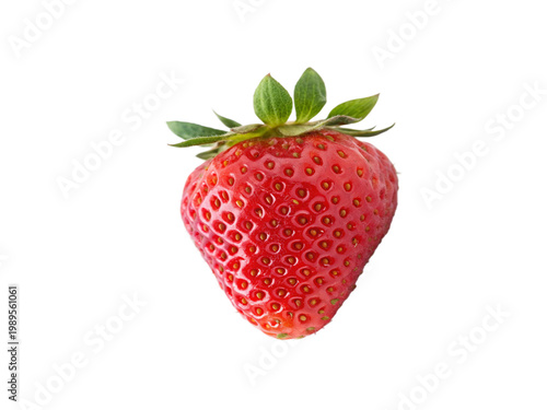 Red Strawberry isolated on PNG or JPEG Background