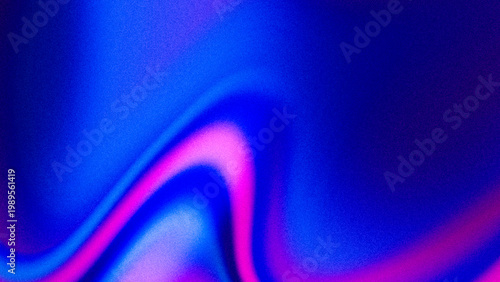Abstract fluid liquid gradient background with vibrant blue and neon pink wavy textures. A grainy aesthetic with a soft holographic glow, perfect for modern digital art and futuristic web design.