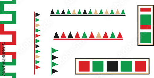 Geometric patterns and colorful designs a collection of abstract shapes and lines