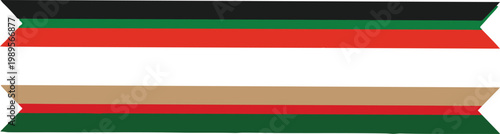 Abstract composition of colorful horizontal bands a study in gradient and layered shapes