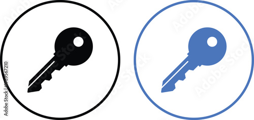 key icon set. Authorization key and private access design. access account login password icons. Electronic key and security code symbol
