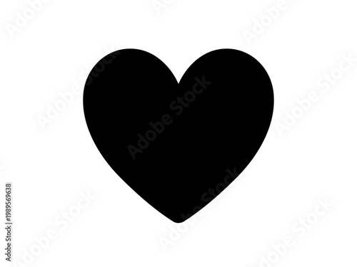 シンプルなハートマークのアイコン ベクターイラスト