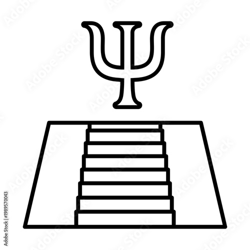 Psychology icon vector. Psychologist Illustration sign. Group therapy symbol or logo.