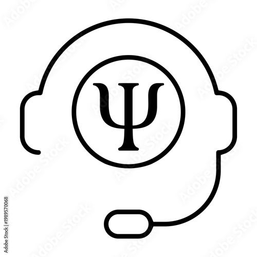 Psychology icon vector. Psychologist Illustration sign. Group therapy symbol or logo.