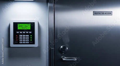 Modern Security Access Panel and Door Lock