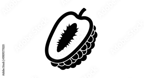 Vector illustration of papaya icon on a transparent background