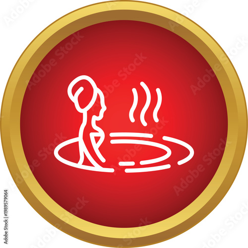 Woman enjoying a warm bath in a hot tub for wellness and relaxation