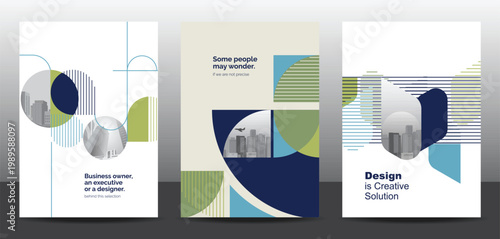 Template vector design set for Brochure, AnnualReport, Corporate Presentation, Portfolio, Flyer, layout modern, posters collection Eps10