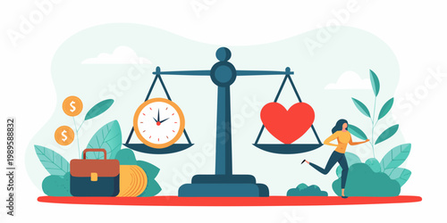 Balancing life s priorities time money and love are carefully weighed
