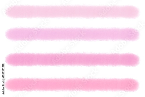 set of pink water color lines