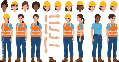 Construction Worker Body Parts 1.