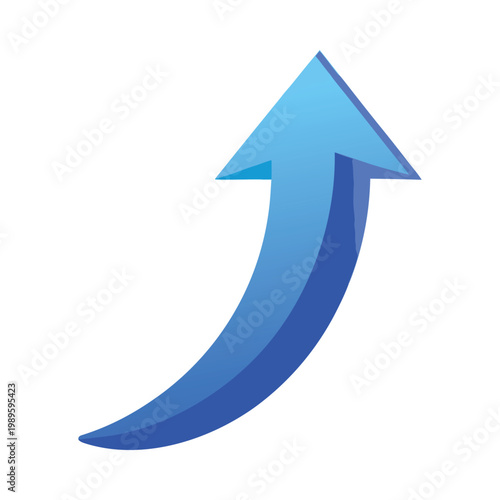 3D Business Growth Arrows and Financial Progress Bar Chart Set Featuring Upward Trends and Success Symbols for Corporate Strategy and Market Analysis