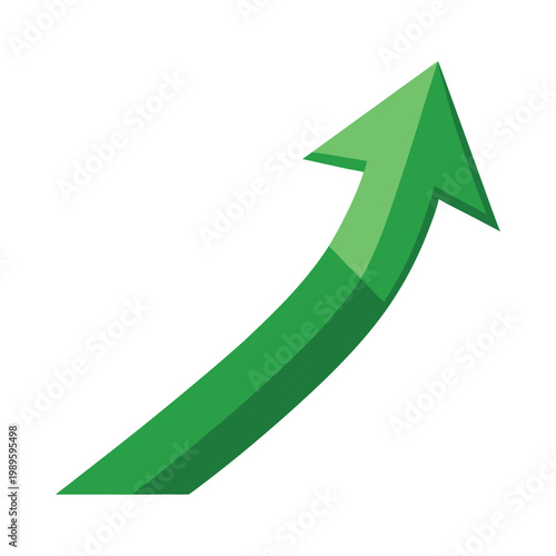 3D Business Growth Arrows and Financial Progress Bar Chart Set Featuring Upward Trends and Success Symbols for Corporate Strategy and Market Analysis