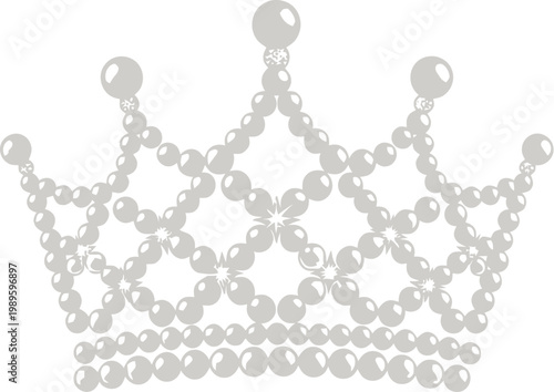 A sparkling diamond crown on a white background, symbolizing luxury and royalty.