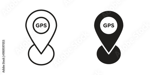 Bild auf Leinwand Gps icon collection vector illustrations, Vector pictogram