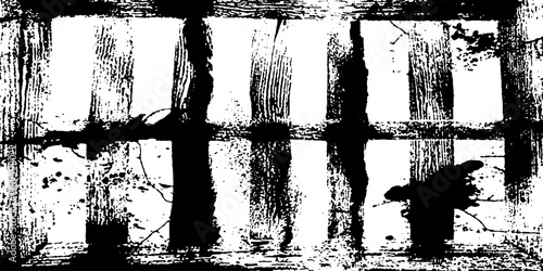 Vertical black stripe blocks on cracked grunge background