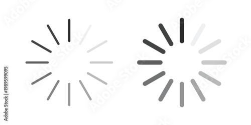 Loading icon collection vector illustrations, Vector pictogram