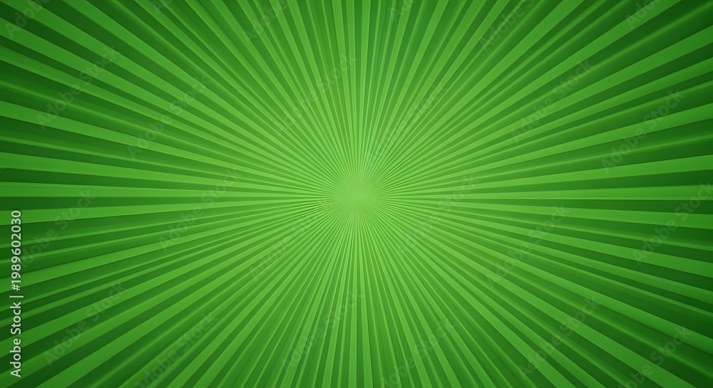 Fototapeta premium Radiating green lines a vibrant abstract background with bursting energy