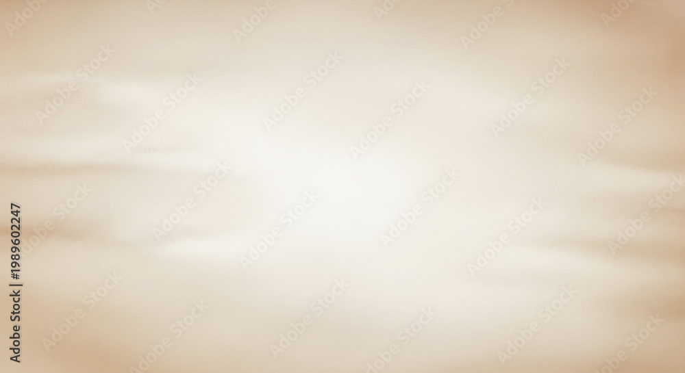 Fototapeta premium Beige gradient background with soft clouds and light effect vector illustration design