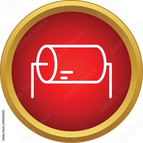 Lottery drum icon symbolizing gambling, drawing, and raffles for chance games