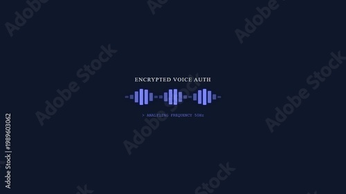 Encrypted Voice Authentication Interface with Sound Wave Visualization