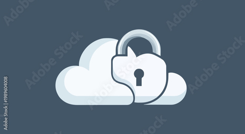 Conceptual graphic illustrating robust cloud data security, emphasizing digital protection, online privacy, and safeguarded access to sensitive information in modern computing