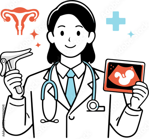 hospital obstetrician gynecologist medical specialist concept