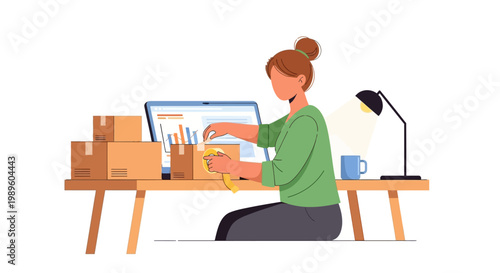 Small Business Packaging Vector