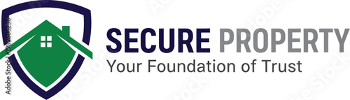 A logo for Secure Property, a real estate company with a foundation of trust