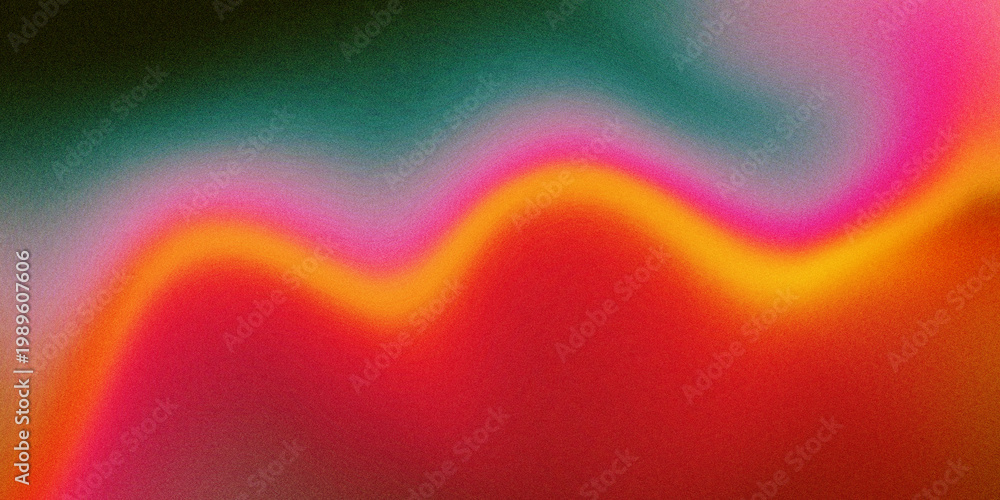 Fototapeta premium Vibrant colorful abstract background with wavy gradient lines and bright neon hues