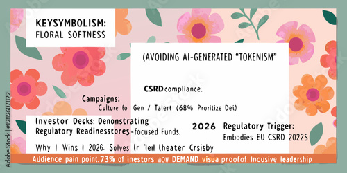 Floral background with text overlay discussing csr and investor readiness