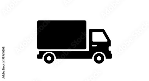 Delivery Truck Silhouette