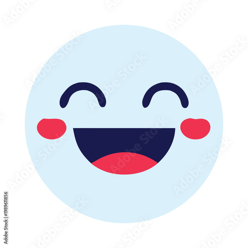 Cute Kawaii Expressive Happy Face Emoji Stickers