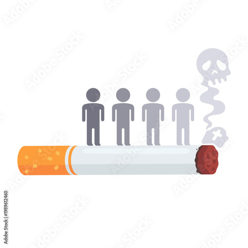 Smoking Kills A Symbolic Representation of the Deadly Effects of Cigarettes on Health