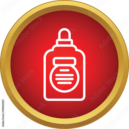 Shampoo bottle icon representing personal hygiene and cleansing products