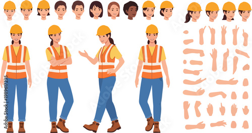 Construction Worker Body Parts 2.