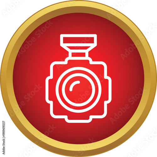 Action camera recording video, creating content for adventure and sports