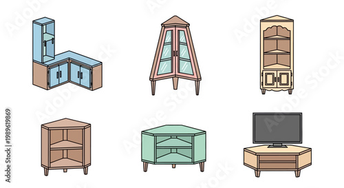 Furniture pieces for home decoration.