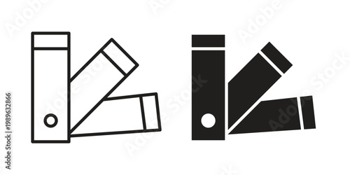Swatches icon. Simple linear element illustration. Thin stroke sign can be used for web, mobile and UI.