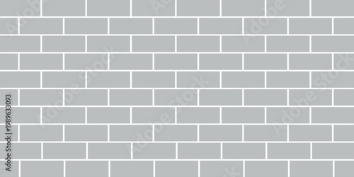 Brick pattern. Seamless vector grey color brick wall background. Red bricks wall vector wallpaper texture. vector