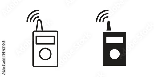 Transmitter icon. Simple linear element illustration. Thin stroke sign can be used for web, mobile and UI.