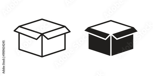 Unpacking icon. Simple linear element illustration. Thin stroke sign can be used for web, mobile and UI.