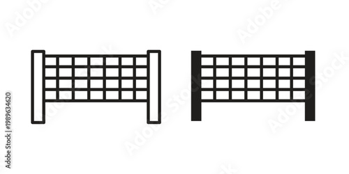 Volleyball net icon. Simple linear element illustration. Thin stroke sign can be used for web, mobile and UI.